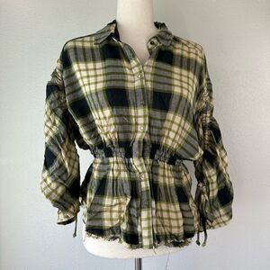 NWT Free People Women’s Flannel Top